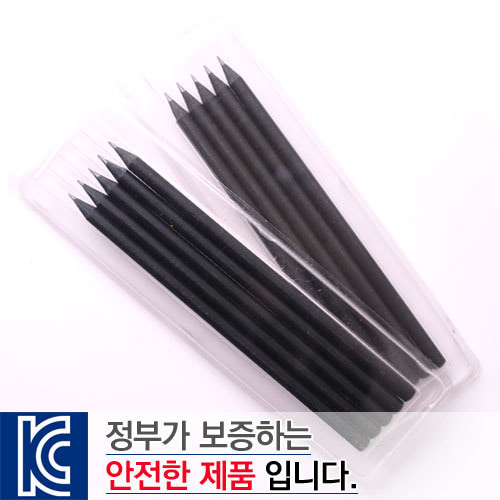 [투명사각]흑목원형미두연필5p