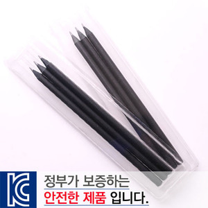 [투명사각]흑목원형미두연필3p
